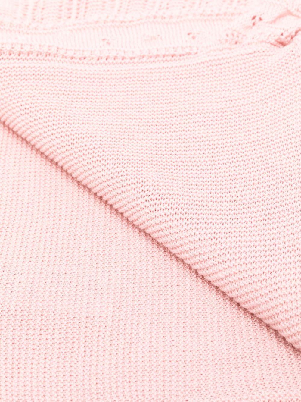 Coperta per neonata Paz Rodriguez rosa con bordo smerlato 029-123269 37 PaZ RODRIGUEZ