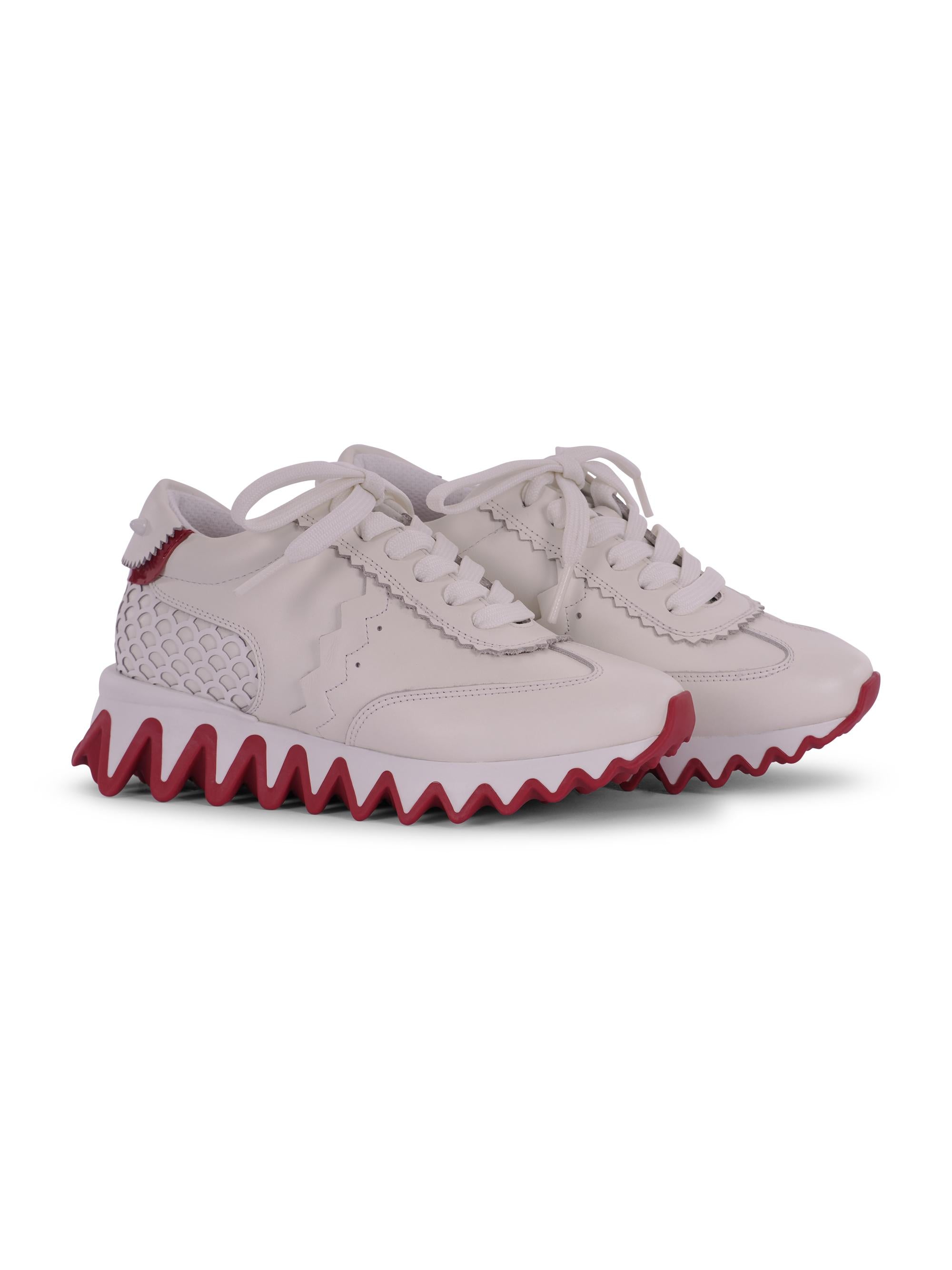 Scarpe per bambino Christian Loubutin Kids bianca con soletta rossa 3230563 W222 CHRISTIAN LOUBOUTIN KIDS