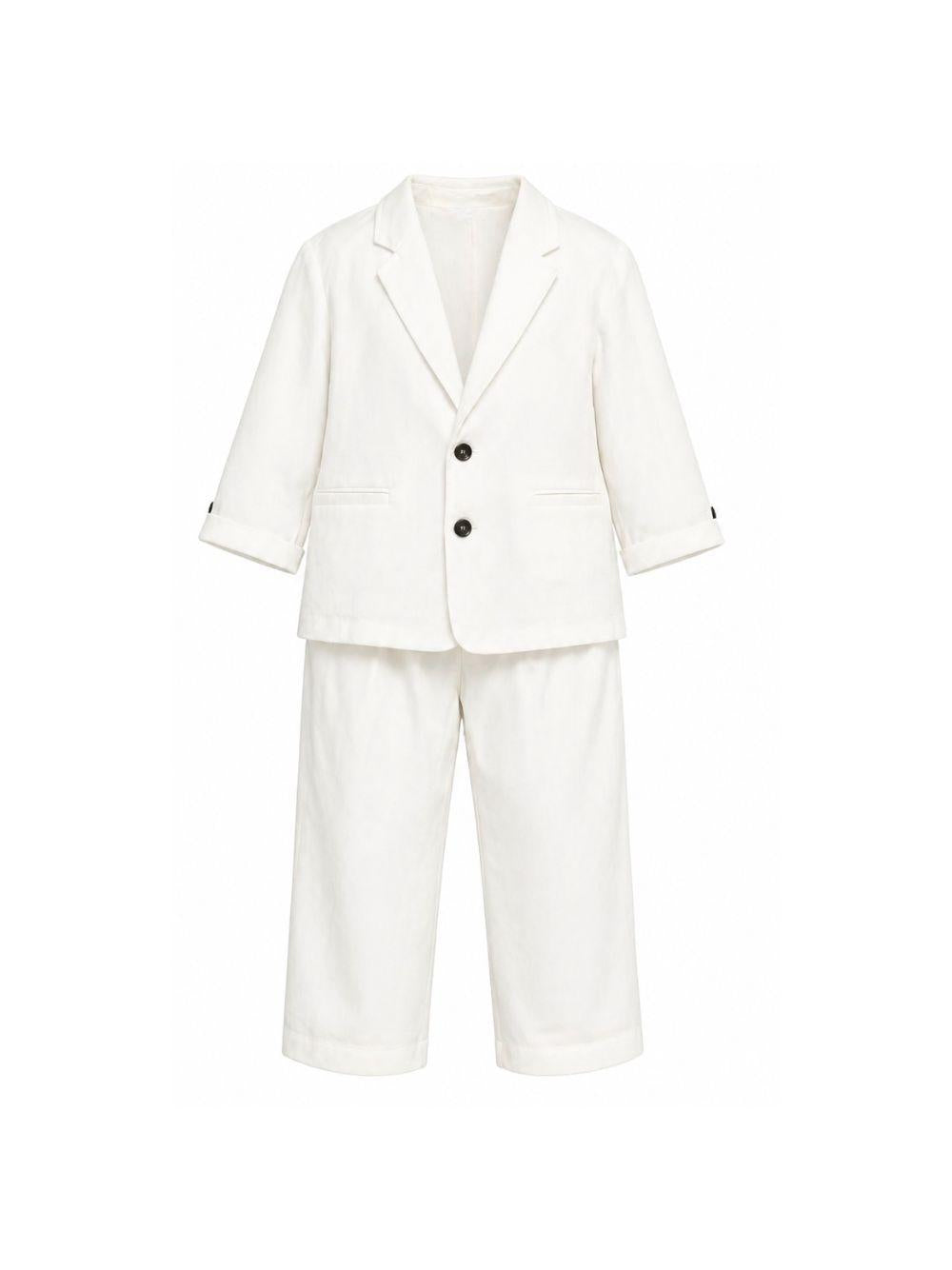 Completi per bambino Paolo Pecora Kids bianco a maniche lunghe PP4265 GESSO PAOLO PECORA KIDS
