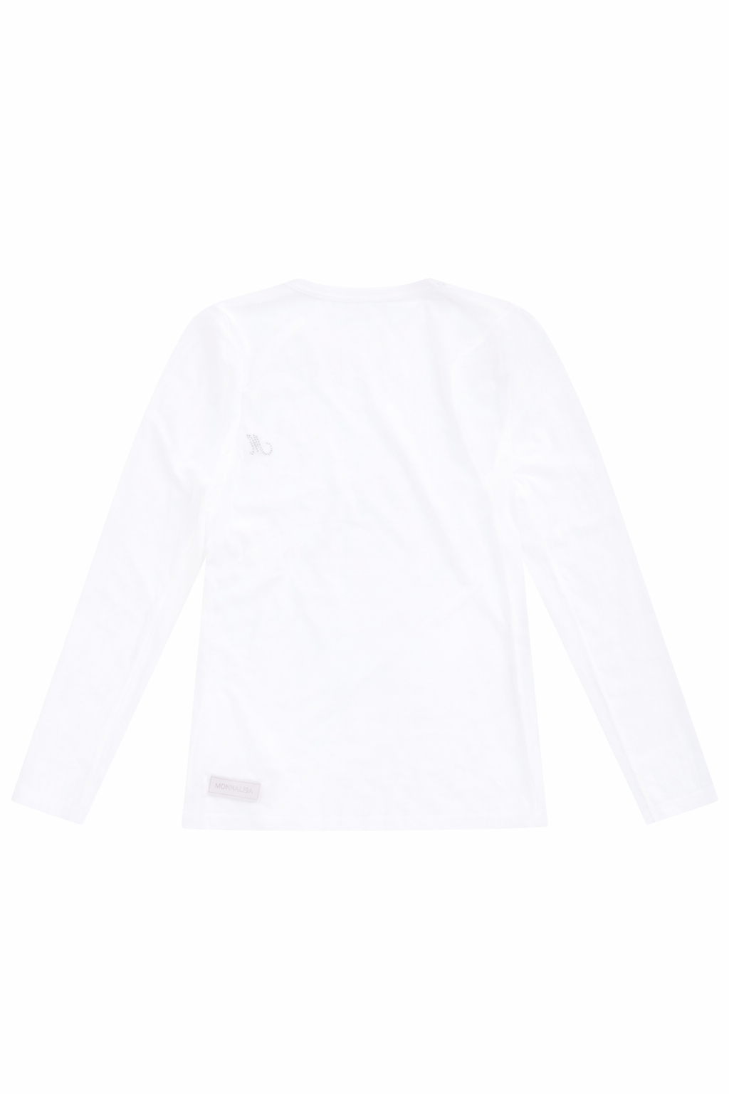 Top per bambina Monnalisa bianca a girocollo 17G605 7980 0001 MONNALISA
