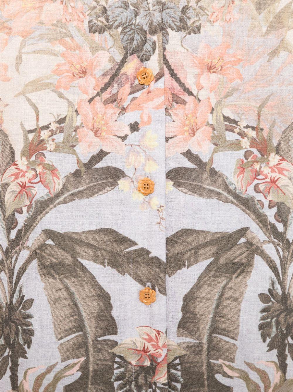Abito Wylie per bambina ZIMMERMANN Kids beige con bordo smerlato 1479DR S251 ZIMMERMANN KIDS