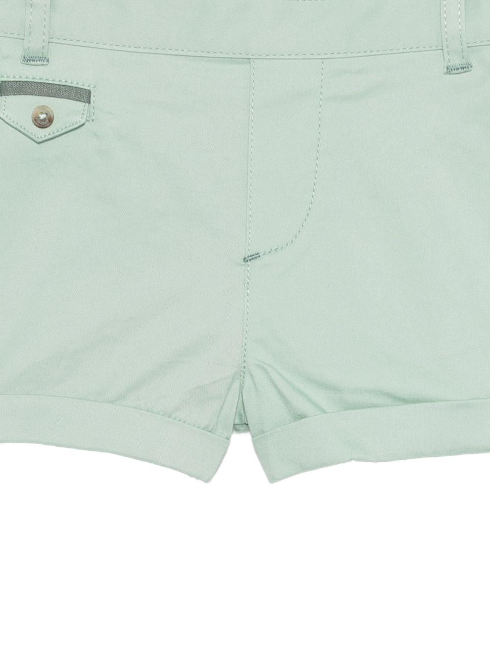 Shorts per neonato Tartine & Chocolat verde in gabadine CC26031 52 TArtine & Chocolat KIDS