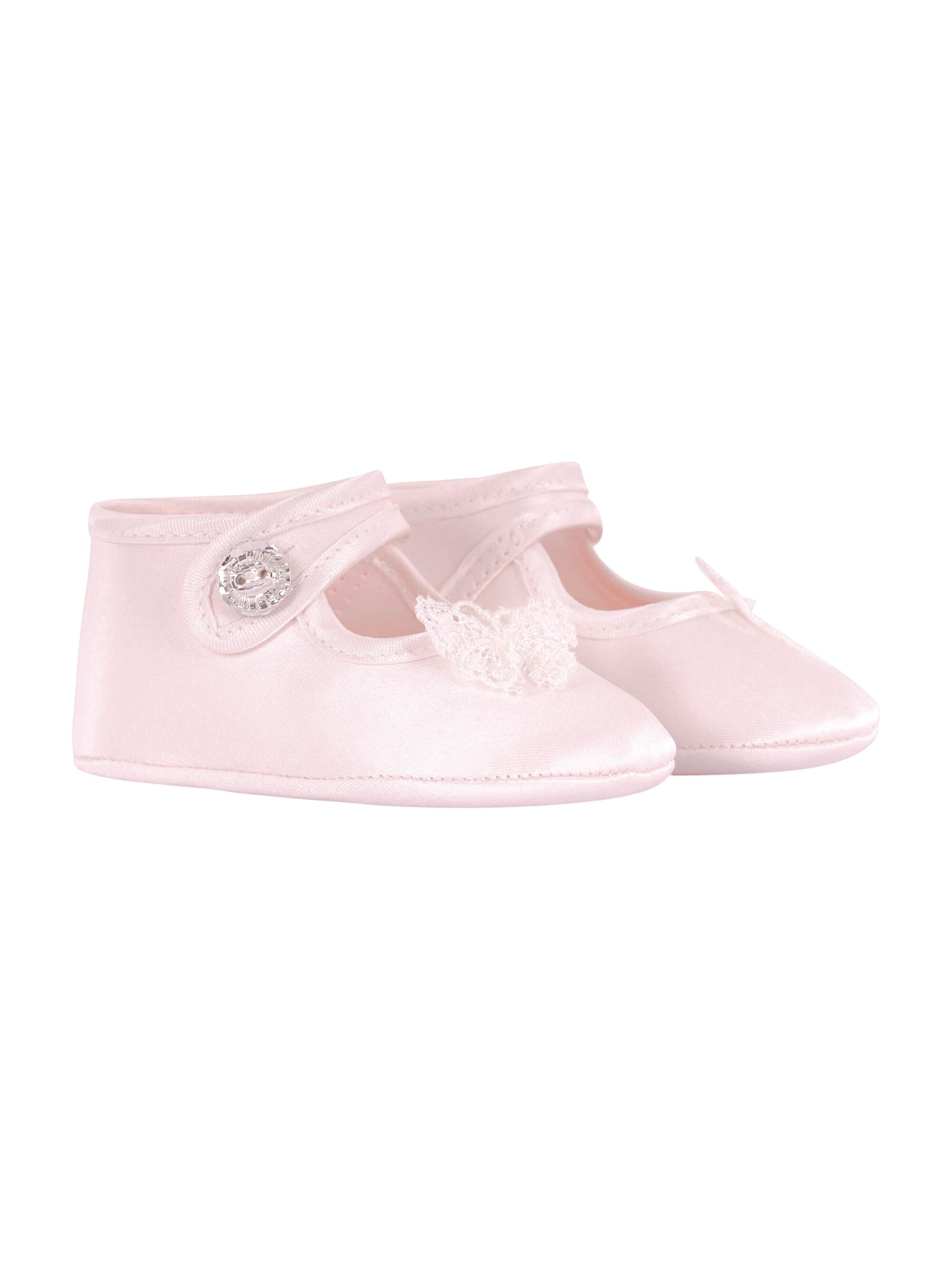 Scarpe per neonata Monnalisa rosa con dettagli decorativi 73G007 7121 092X MONNALISA KIDS