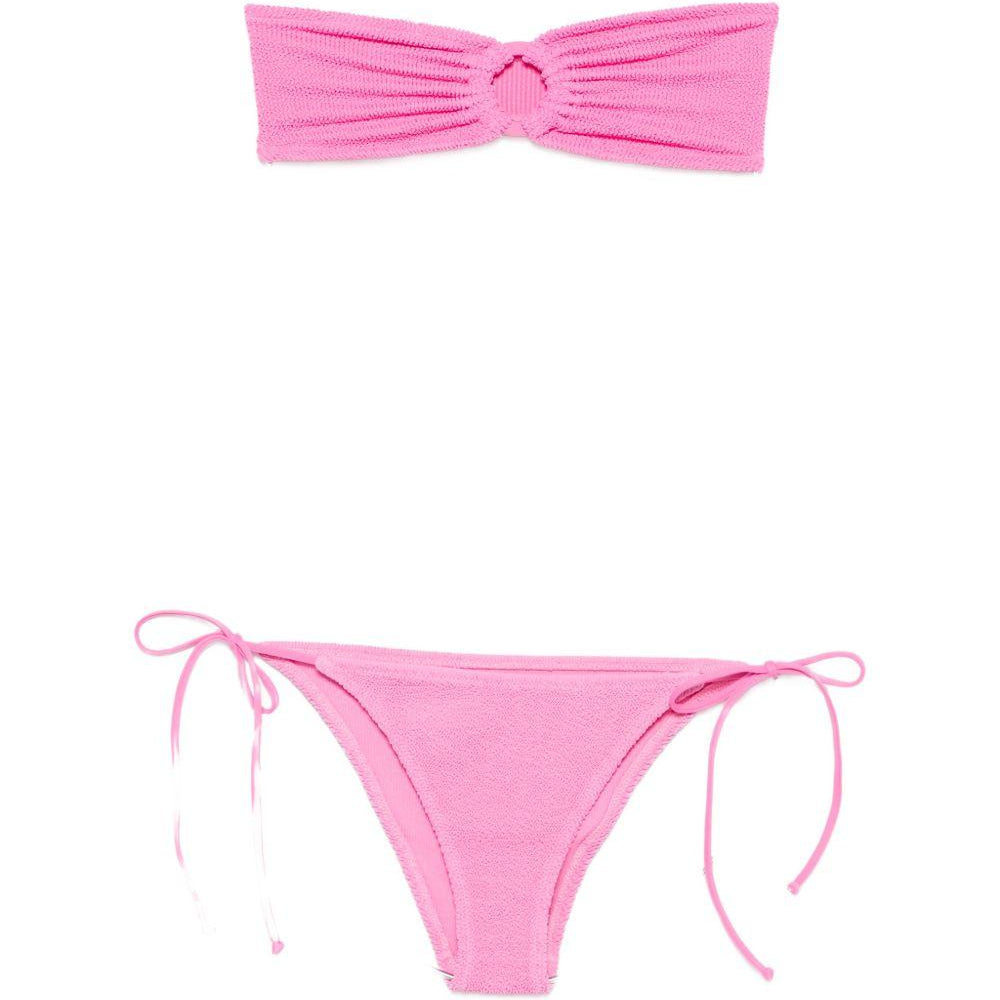 Bikini da donna MC2 Saint Barth fucsia con dettagli arricciati VIR0008 09089L MC2 ST. BARTH
