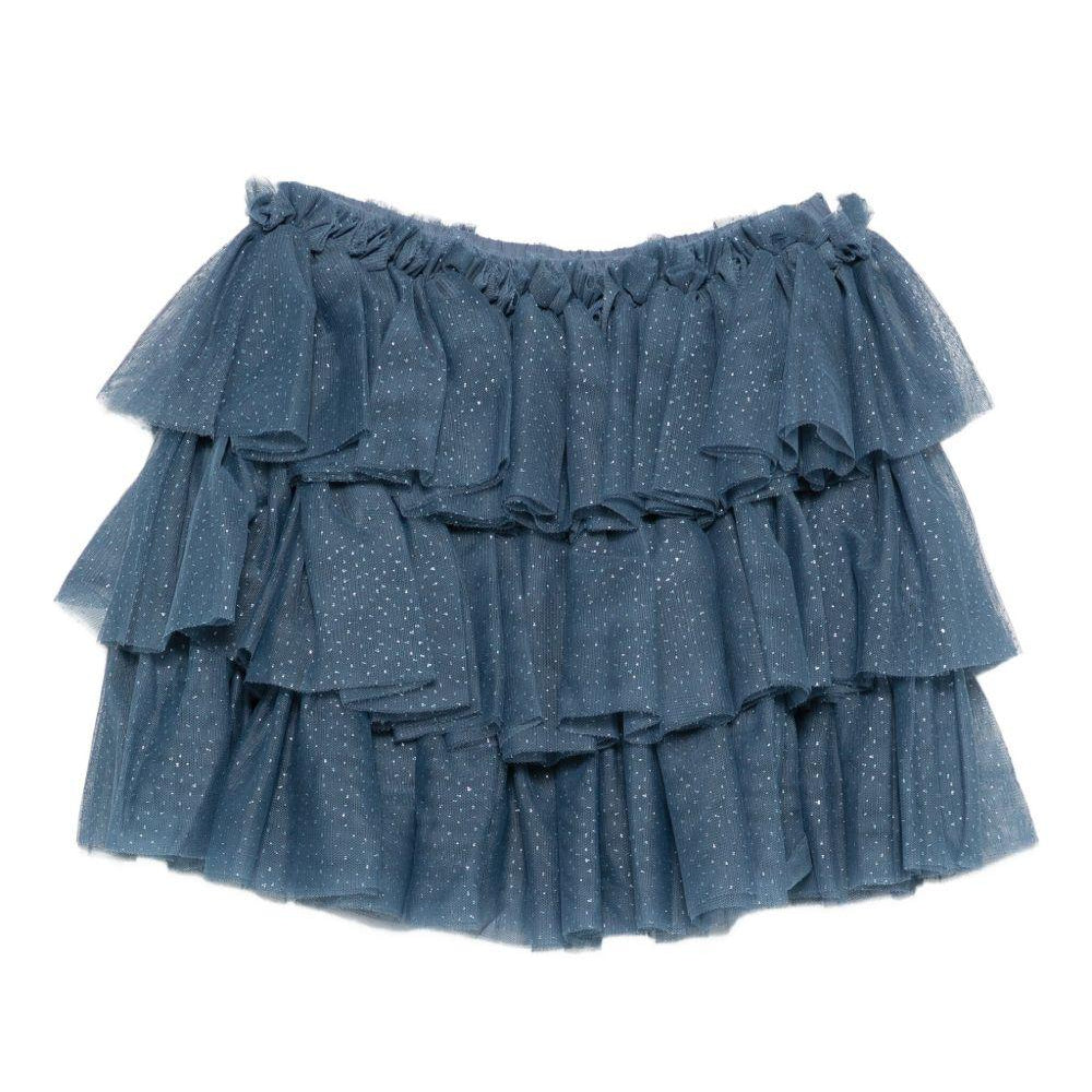 Gonna per bambina Konges Sløjd blu con strati di ruches KS103808 S30026 KONGES SLOJD
