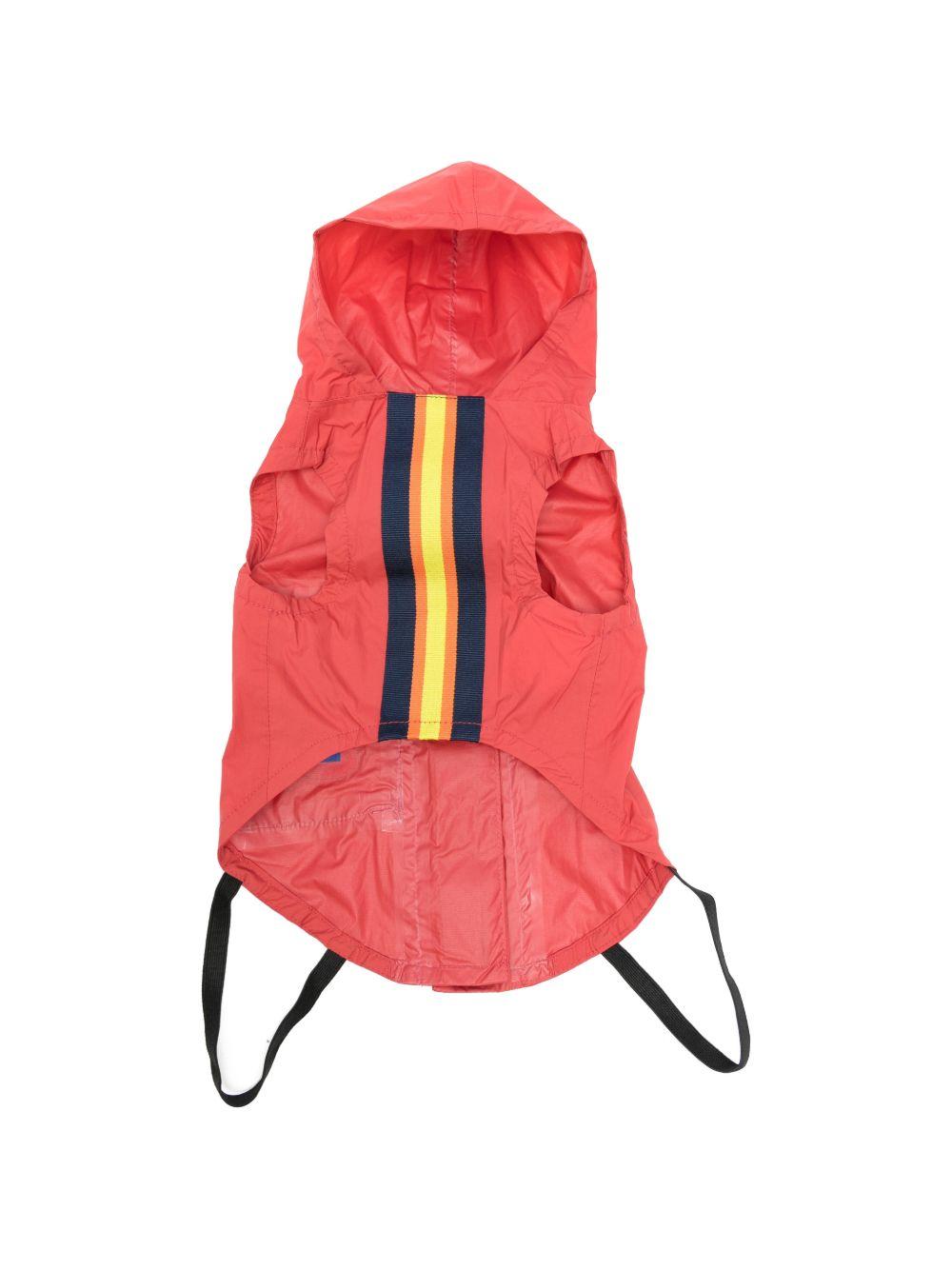 Impermeabile per cani K-Way Kids rosso a righe K8134WW 703 K-WAY KIDS