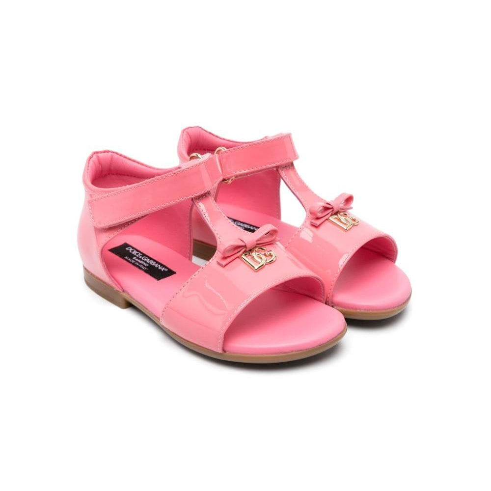 Sandali con logo DG D20082 A1328 80424 DOLCE & GABBANA KIDS