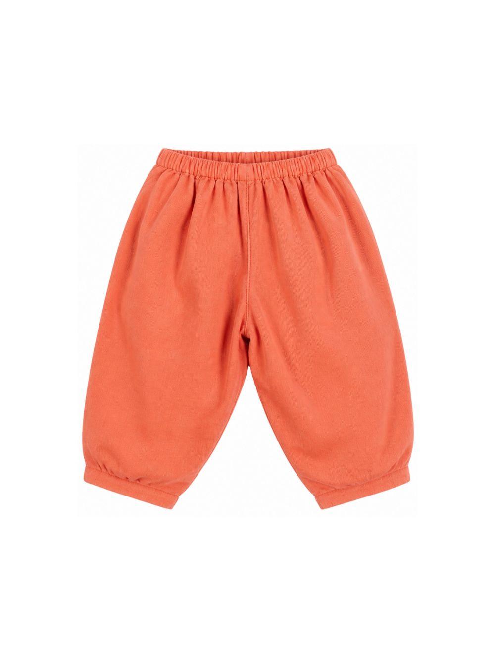 Pantaloni per neonato Bonpoint Kids arancioni con tasca posteriore applicata W06ZPAW00006 035C BONPOINT KIDS