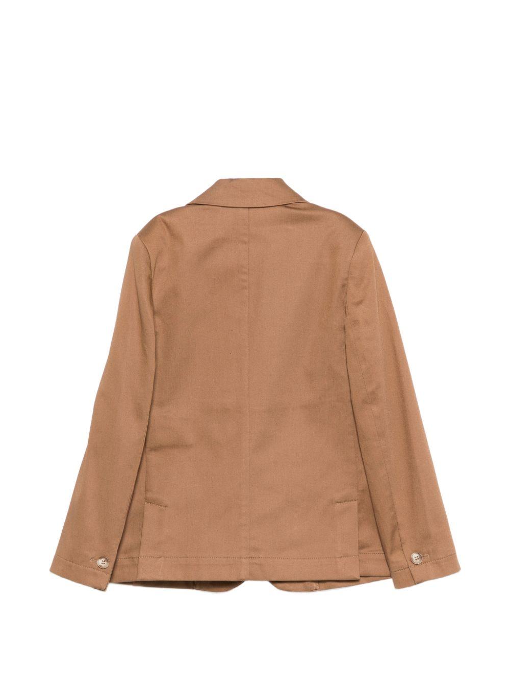 Blazer per bambino Fay Kids marrone con revers classici FY2Q14 G0215 315 FAY KIDS