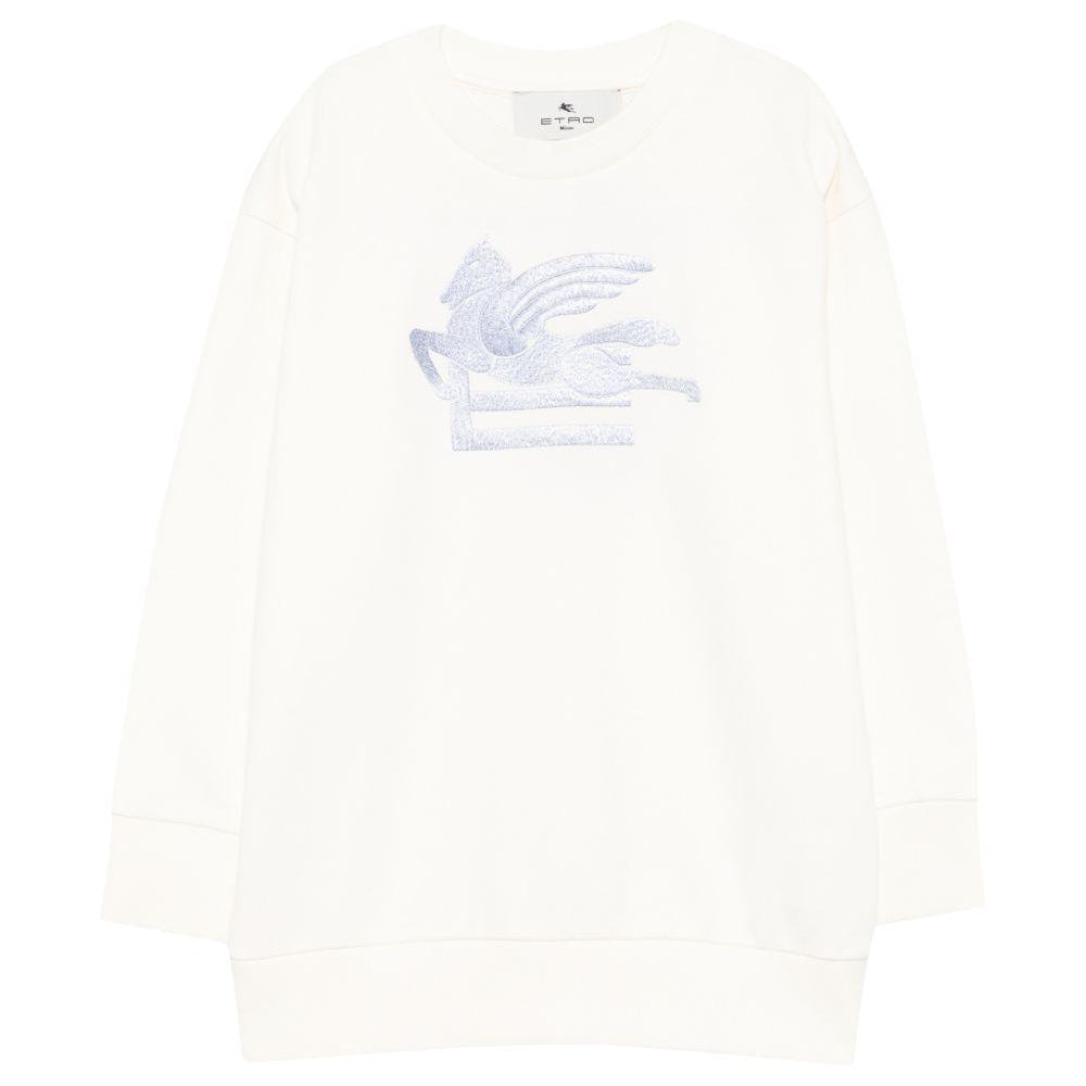 Felpa per bambino Etro Kids bianca con motivo Pegaso GZ4H10 Z3183 102 ETRO KIDS