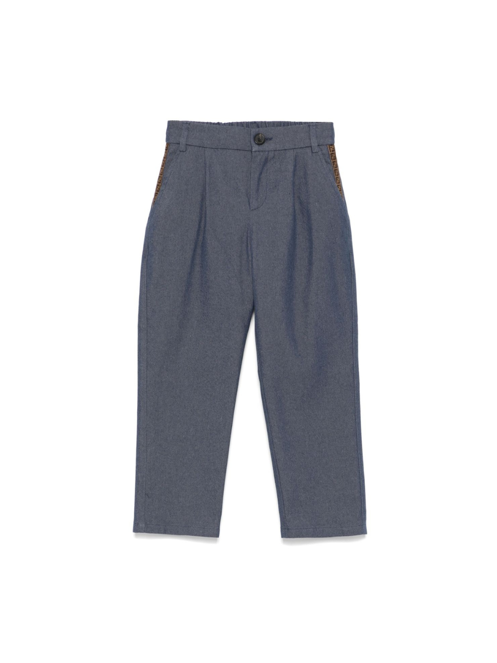 Pantaloni per bambino Fendi Kids grigio modello classico JMF497 AS61 F0QG0 FENDI KIDS