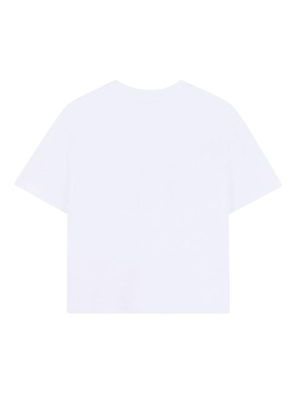 T-shirt per bambino Lanvin Enfant bianca con stampa grafica N30359 10P LANVIN KIDS