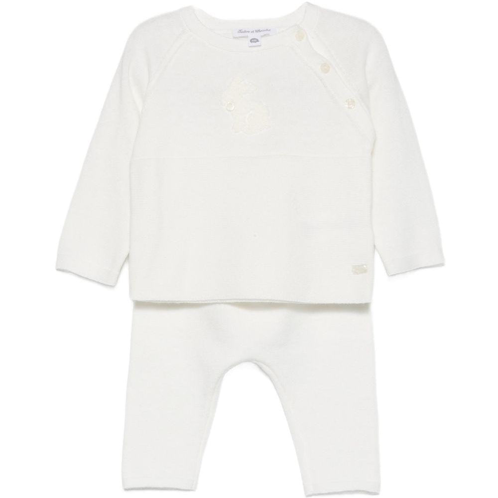 Tutina per neonati Tartine & Chocolat bianco con dettaglio a coniglio CC36050 13 TArtine & Chocolat KIDS