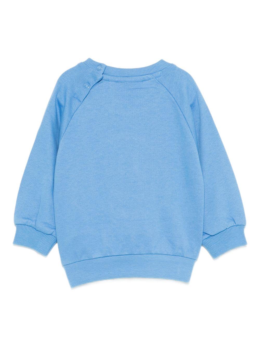 Felpa per neonato Molo blu con ricamo smile sul davanti 6S26J203 5615 MOLO KIDS