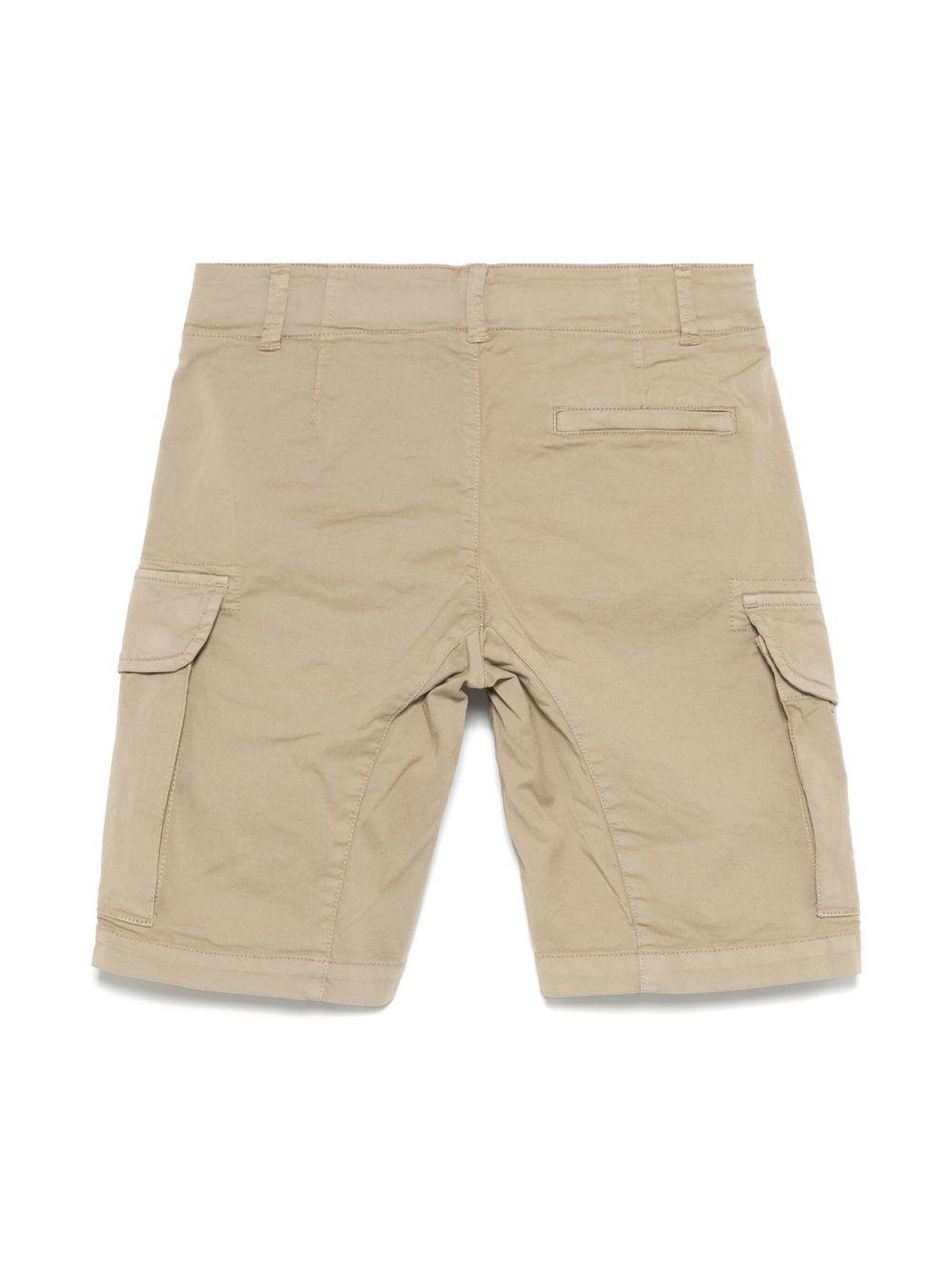 Shorts con applicazione Lens per bambino C.P. Company Kids beige con zip nascosta CMQ005LRC05 20262 C.P.COMPANY KIDS