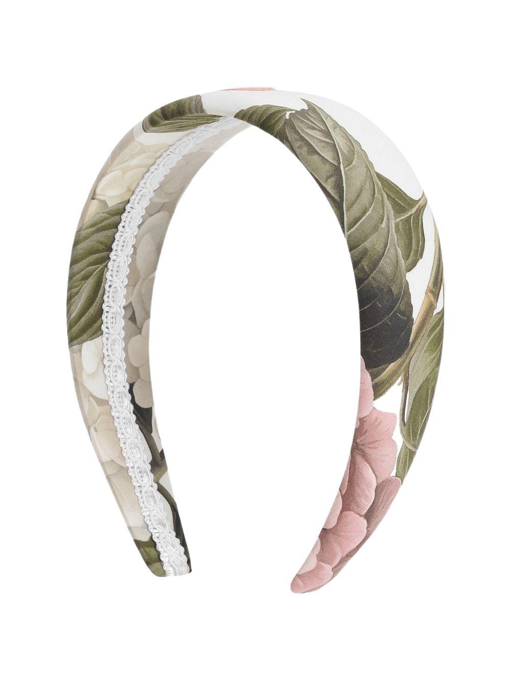 Cerchietto per bambina Dolce & Gabbana Kids multicolore con logo DG rosa LB3L54 HS5T6 HA5XG DOLCE & GABBANA KIDS