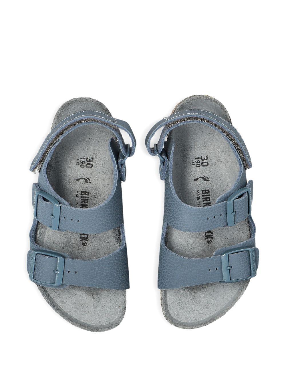 Sandali Milano per bambini Birkenstock Kids blu con doppia fibbia 1031647 GRAY BIRKENSTOCK