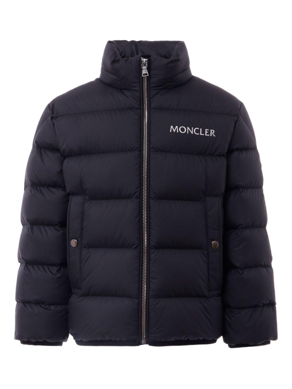 Giacca Joe per bambino Moncler Enfant nera trapuntata con bottoni automatici K29541A00026597X2 999 MONCLER ENFANT