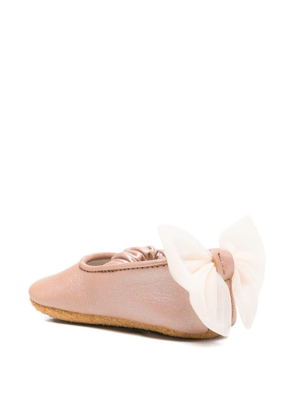 Ballerine per neonata Donsje rosa con dettaglio fiocco posteriore 1041100 LE203 DONSJE KIDS