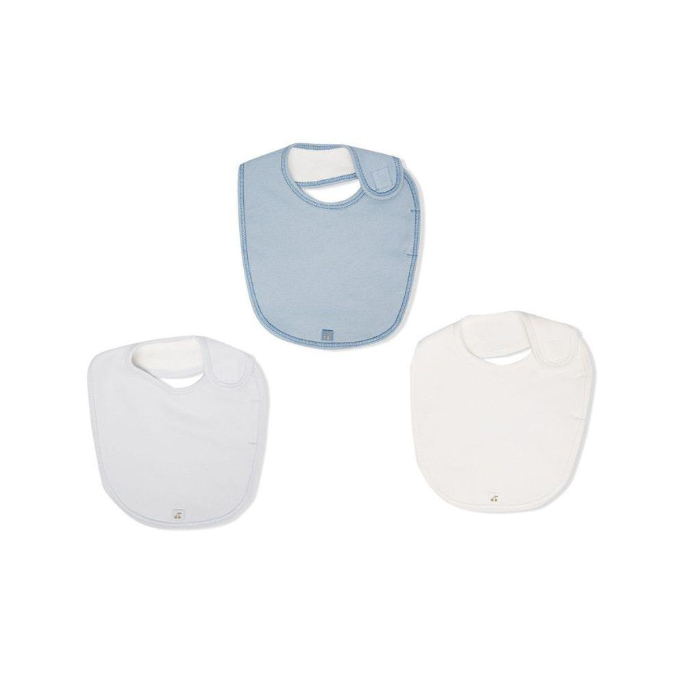 Set di tre bavaglini per neonati Bonpoint multicolore con ricamo logo PEBIOBAV3B 110 BONPOINT