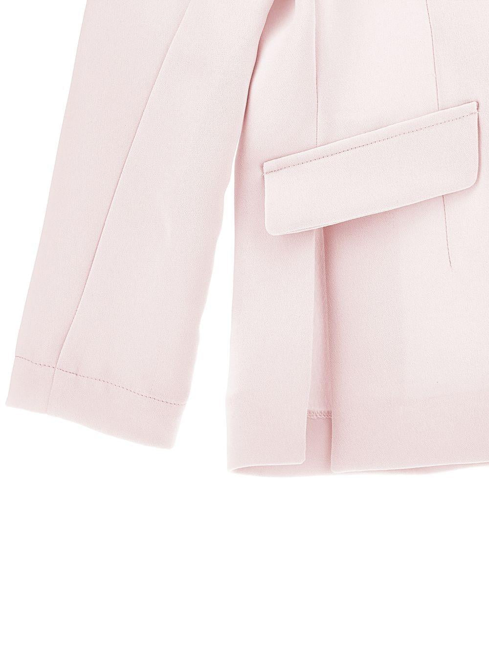 Blazer per bambina Monnalisa rosa con applicazione fiore 71G103 7303 0091 MONNALISA KIDS