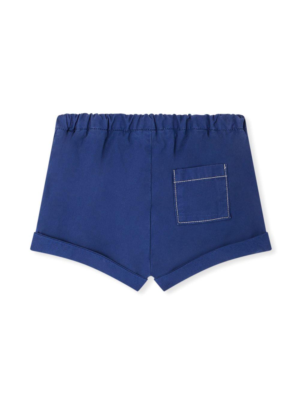 Shorts Ecady per neonata Bonpoint blu con tasca posteriore sagomata S05ZBEW00004 070 BONPOINT