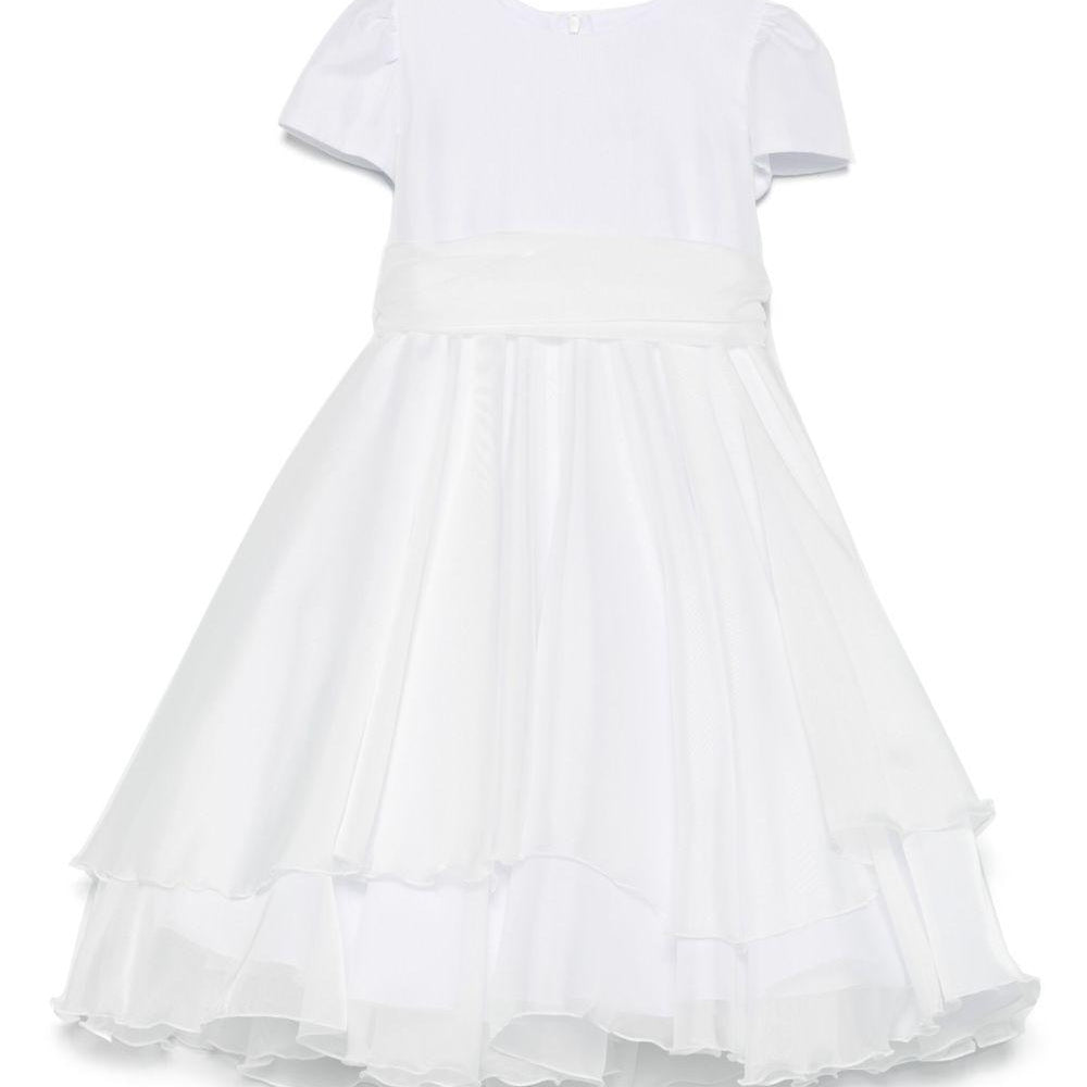 Abito per bambina Mariella Ferrari bianco con fiocco AT931 082 MARIELLA FERRARI KIDS