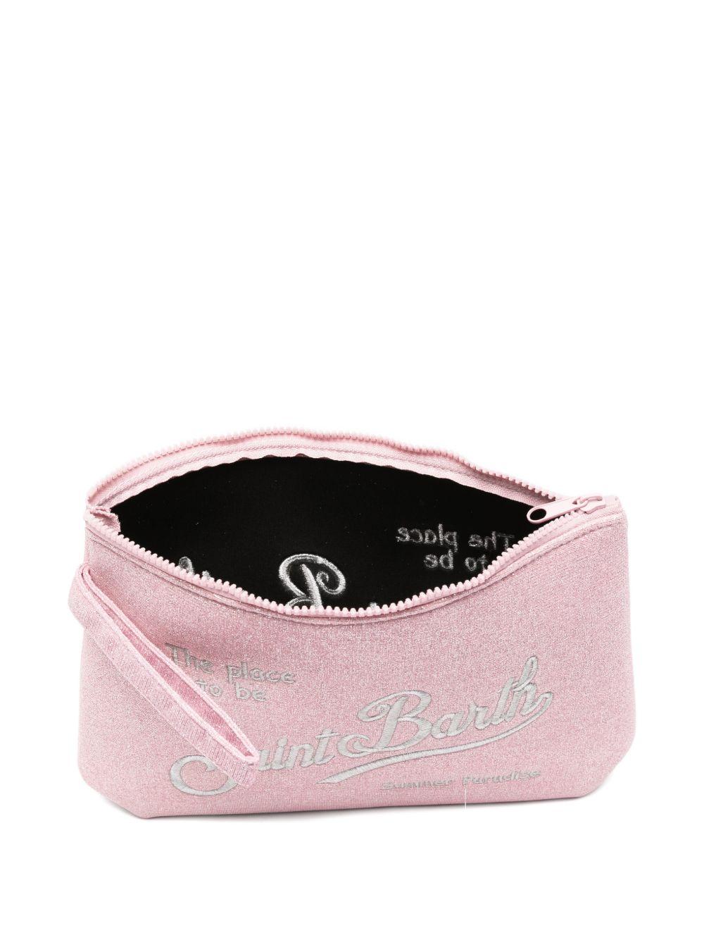 Pochette Aline MC2 Saint Barth rosa con finiture glitterate ALI0018 03000L MC2 ST. BARTH