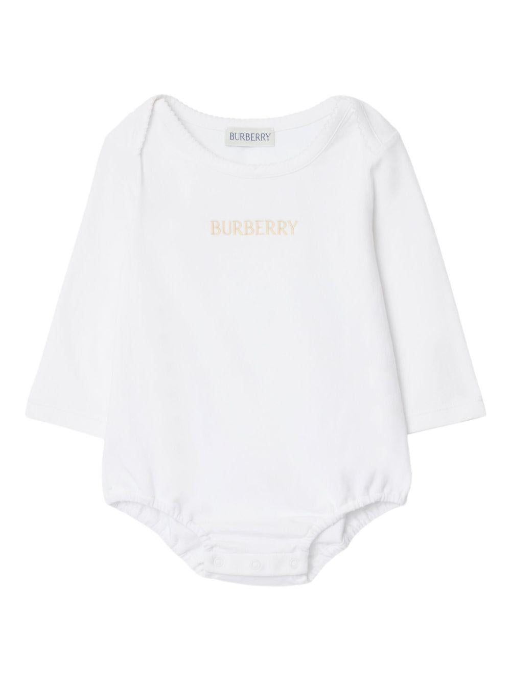 Abito per neonata Burberry Kids beige con motivo Check Vintage 8117967 B9368 BURBERRY KIDS