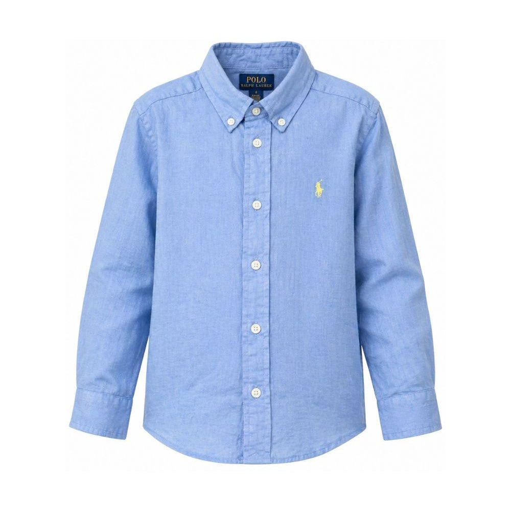 Camicia per bambino Polo Ralph Lauren Kids blu con ricamo Polo Pony sul davanti 322967600 001 Ralph Lauren kids