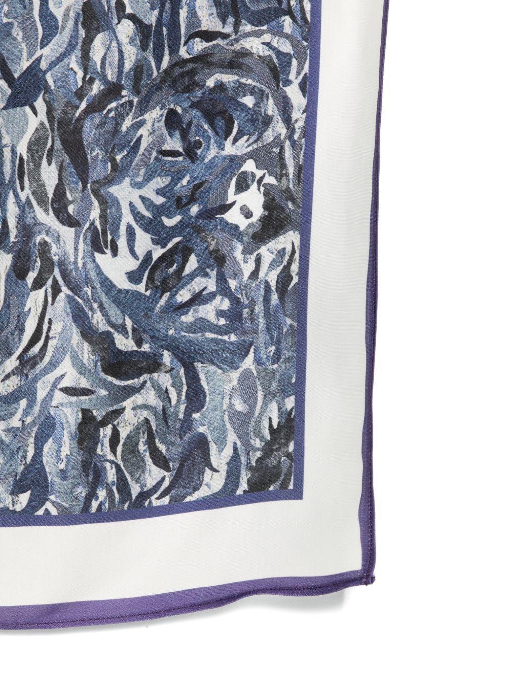 Foulard per bambino Just Cavalli Kids blu con stampa tigre JBP26171FO TIGER PAT. ROBERTO CAVALLI KIDS