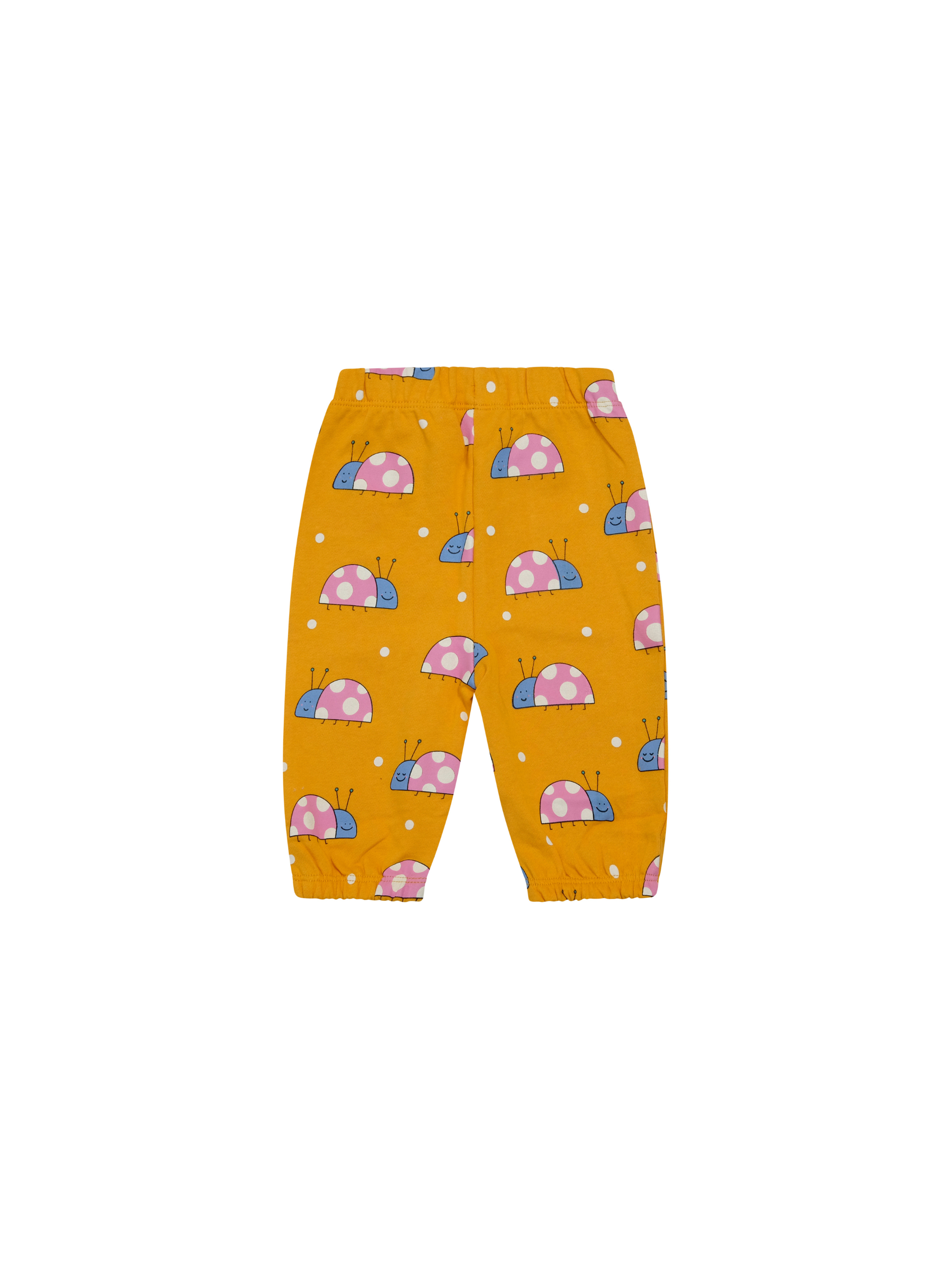 Pantaloni sportivi per neonata Stella McCartney Kids arancione con stampa coccinelle all-over TY6040 Z3579 465MC STELLA McCARTNEY KIDS