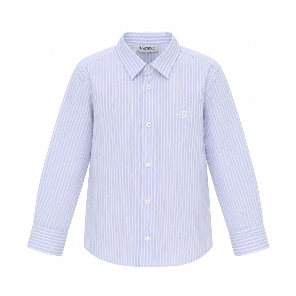 Camicia per bambino Dondup Kids azzurra con motivo a righe DMCA0480CR015 D128 DONDUP KIDS