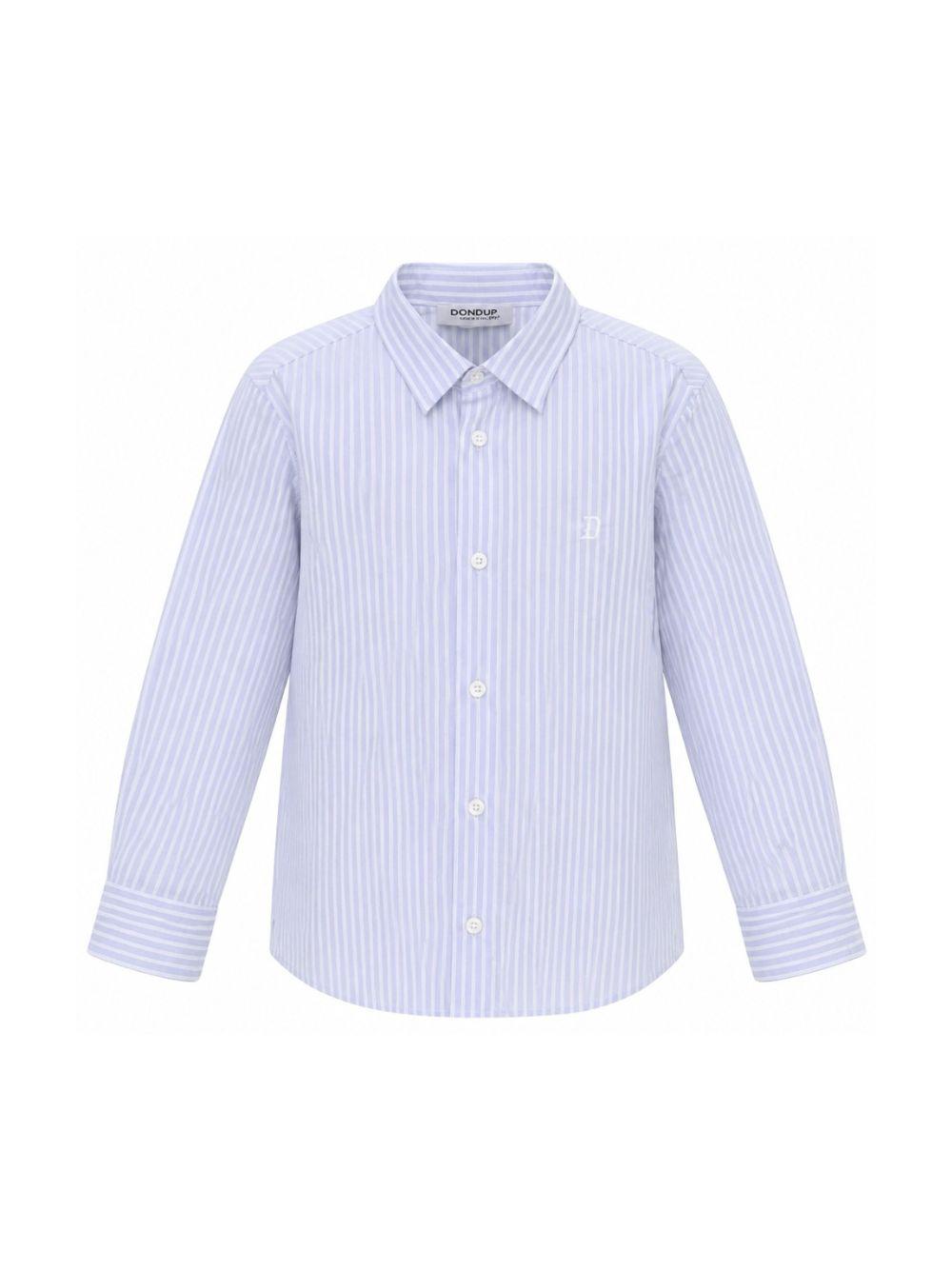 Camicia per bambino Dondup Kids azzurra con motivo a righe DMCA0480CR015 D128 DONDUP KIDS