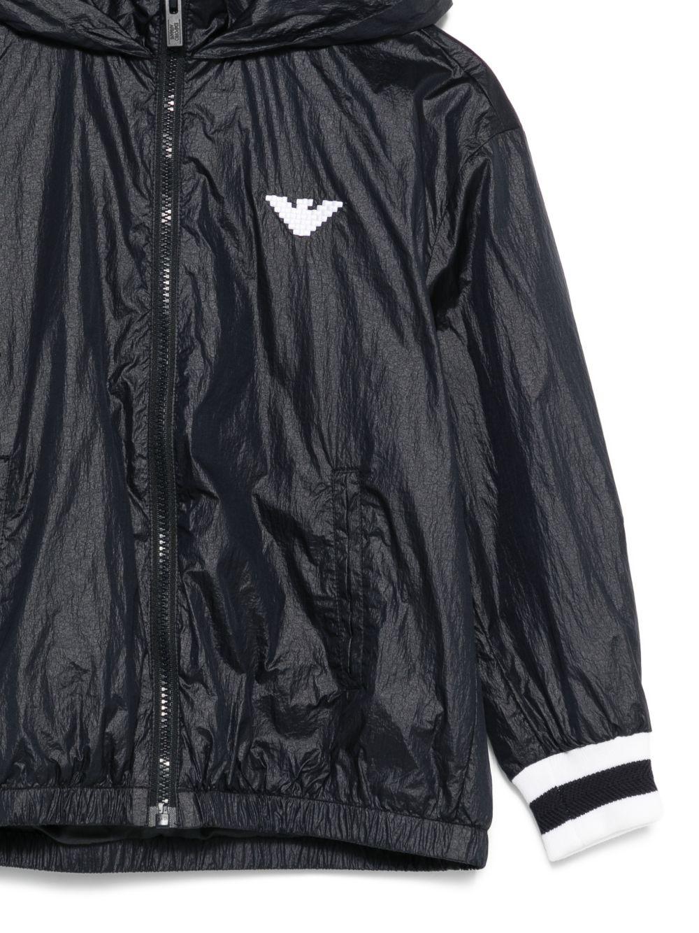 Giubbino per bambino Empotio Armani Kids nero con dettaglio logo EB000889 AF21239 UB118 EMPORIO ARMANI KIDS