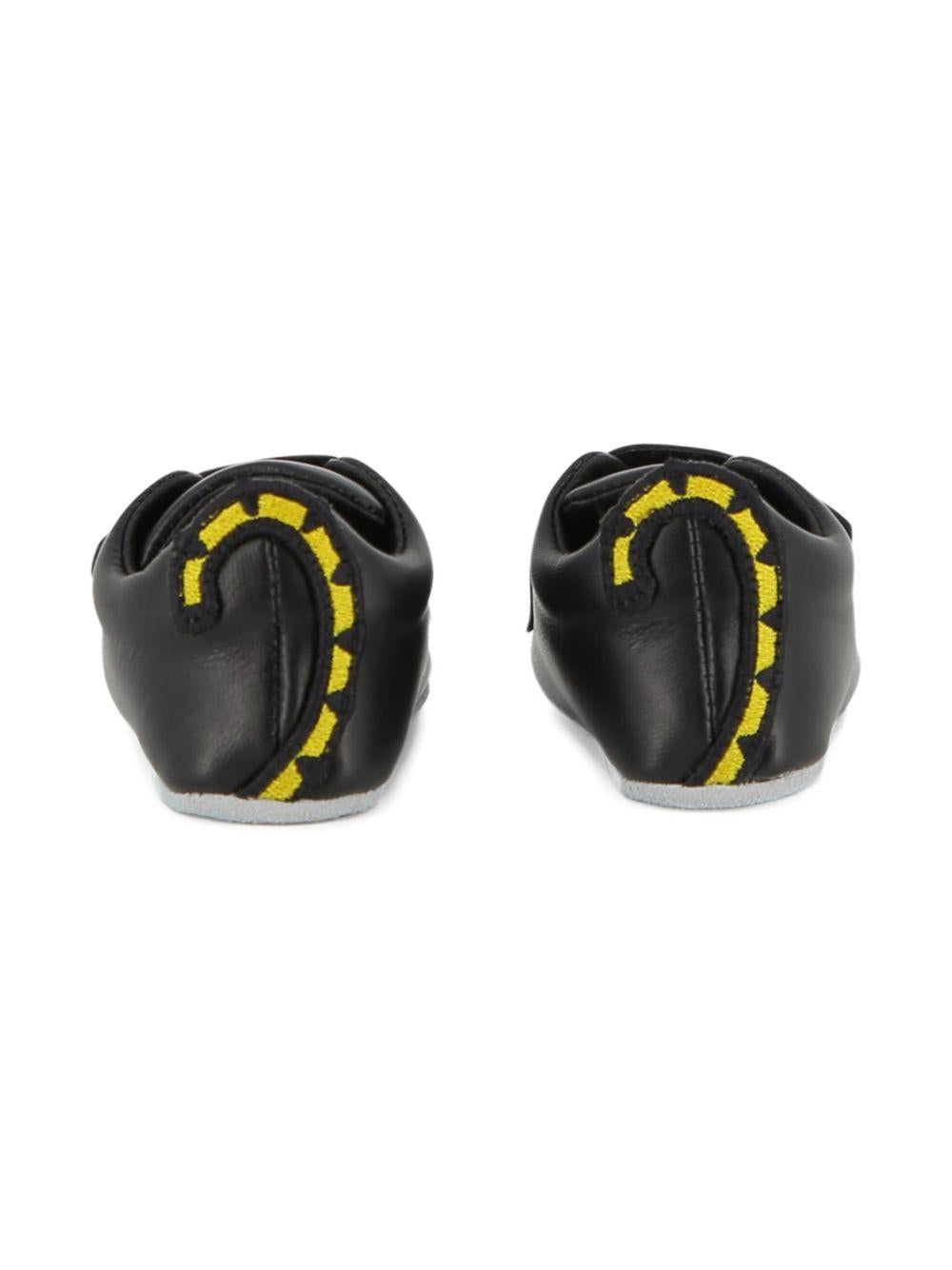 Scarpine primi passi per neonato Kenzo Kids nere con dettaglio coda K61854 095 KENZO KIDS