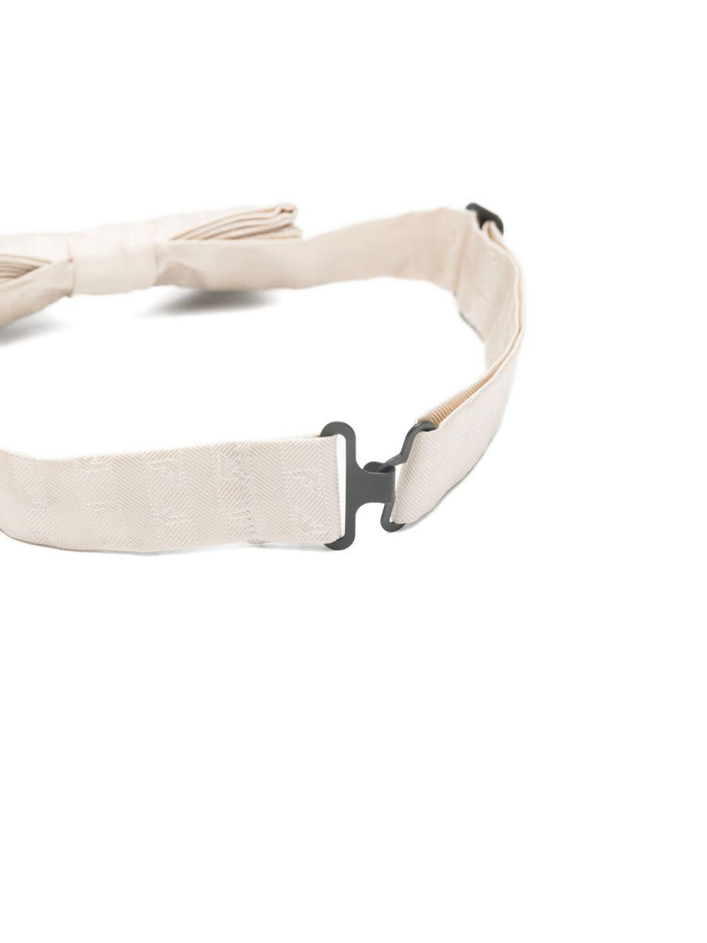 Papillon per bambino Emporio Armani Kids beige con motivo jacquard con aquila EB000853 AF23748 F1018 EMPORIO ARMANI KIDS