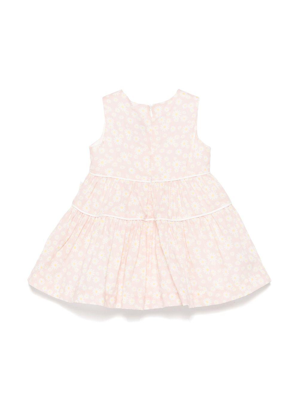 Abito con stampa a fiori per neonata Il Gufo rosa con girocollo P25VA319C4138NB 320 IL GUFO