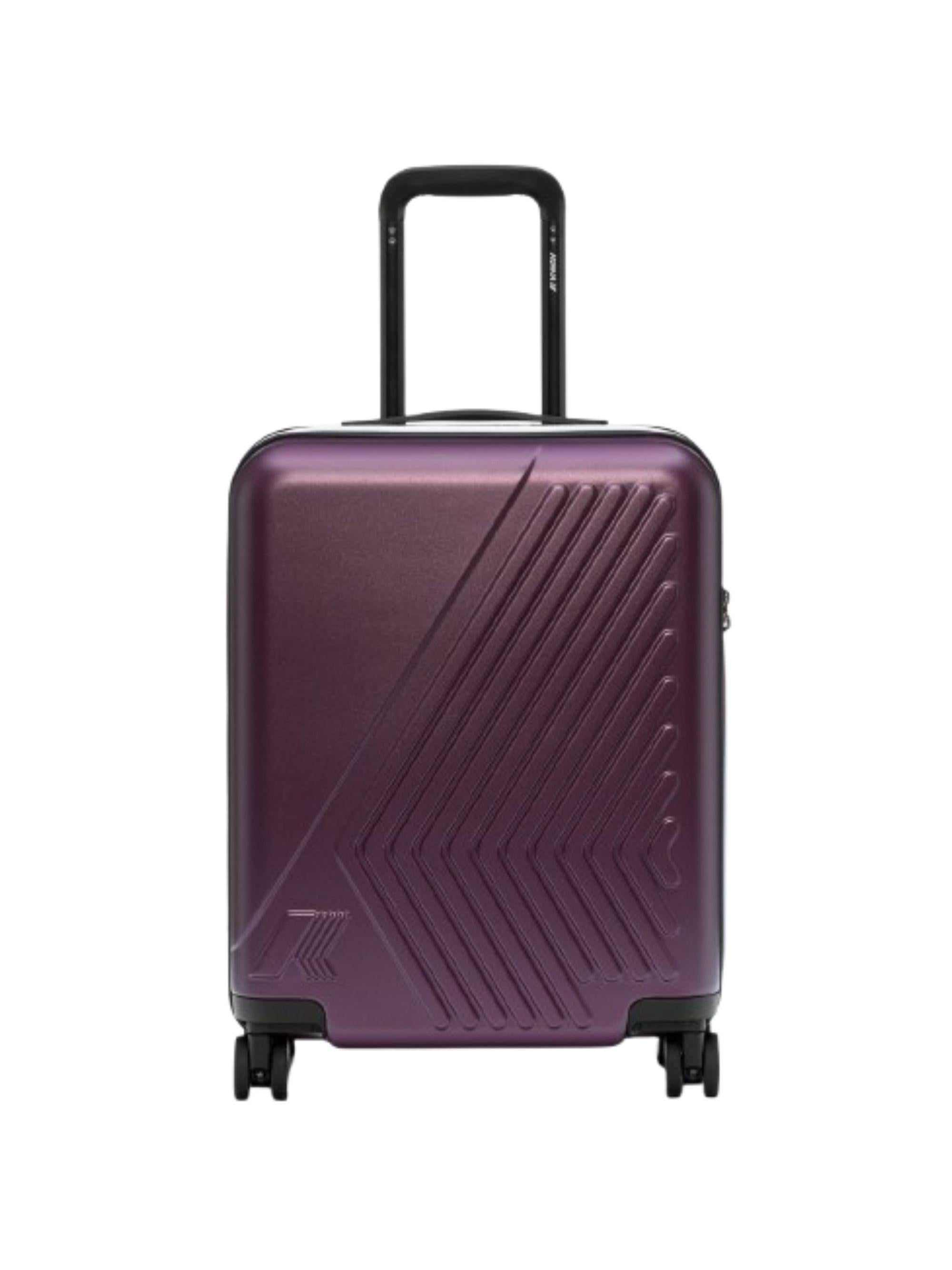 Trolley Eudoxie K-Way Kids viola con monogramma tono su tono K4125ZW 345 K-WAY KIDS