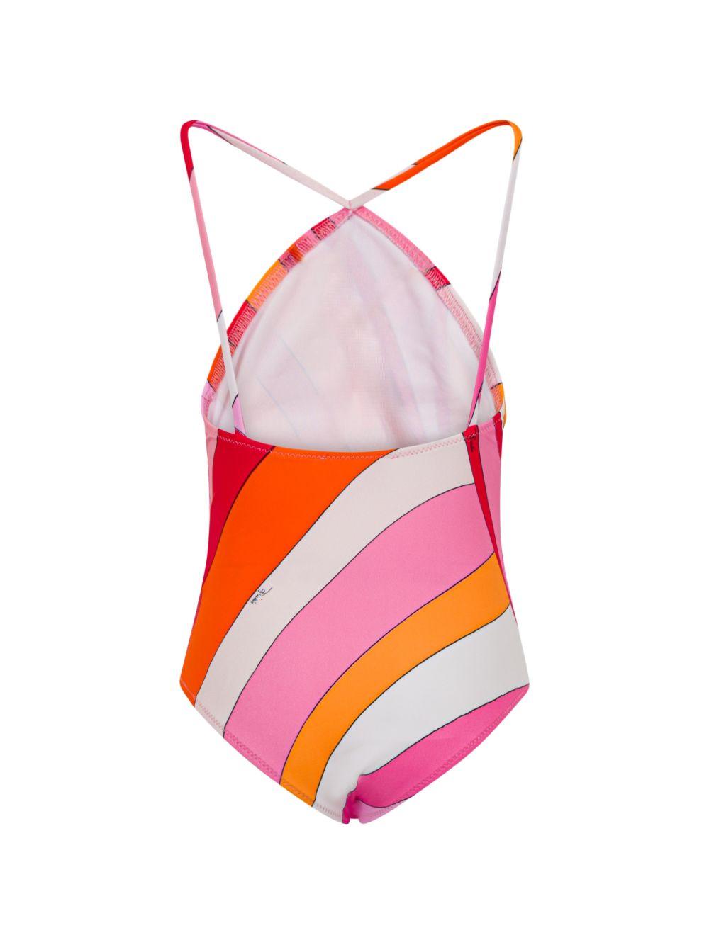 Costume intero per bambina Emilio Pucci Junior multicolore con stampa all-over PYCA79 Z3748 50EAR EMILIO PUCCI KIDS