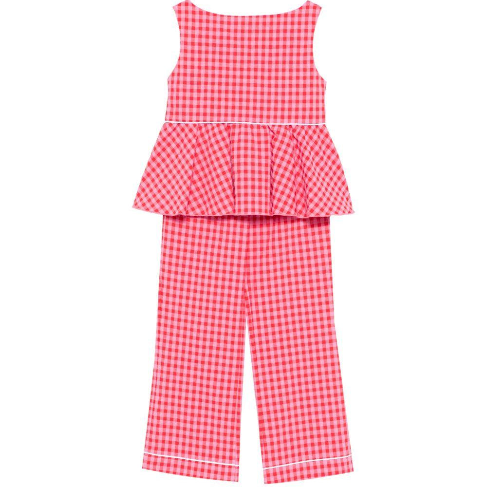 Set due pezzi per bambina La Stupenderia multicolore con motivo a quadretti 2CJCT74 Y52 LA STUPENDERIA KIDS