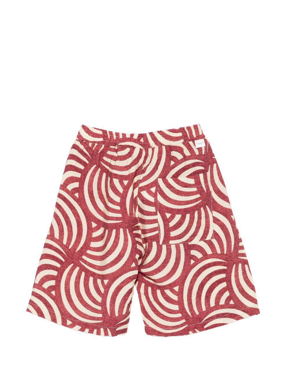 Shorts per bambino Paolo Pecora Kids rosso a fantasia PP4294 CHERRY PAOLO PECORA KIDS