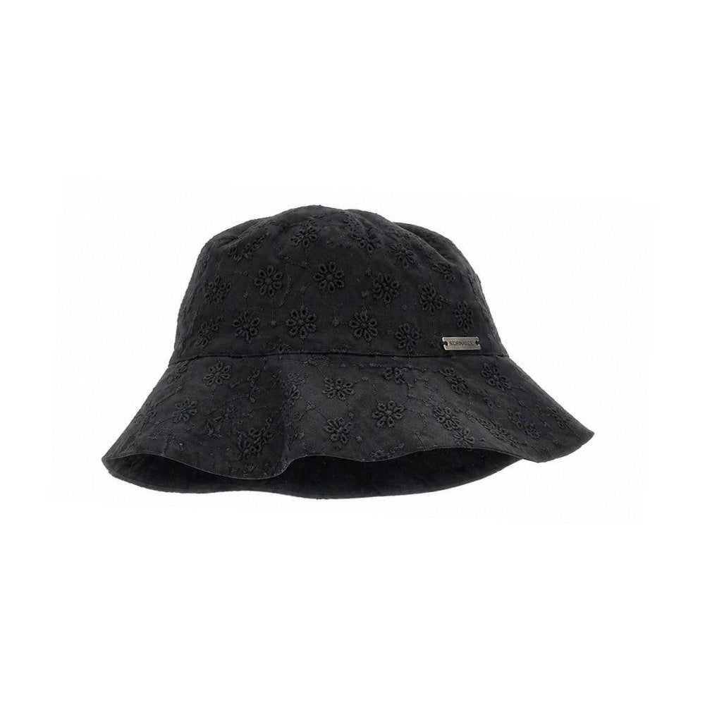 Cappello bucket per bambina Monnalisa nero con motivo a fiori 17G004 7043 0050 MONNALISA