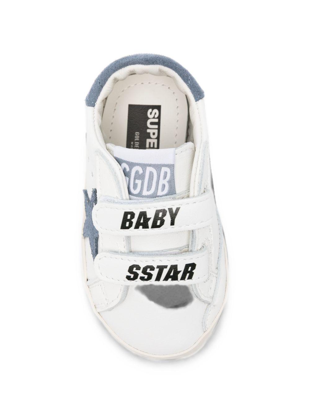 Sneakers per neonato Goolden Goose Kids bianco con toppa a stelle F00166F008632 10573 GOLDEN GOOSE KIDS