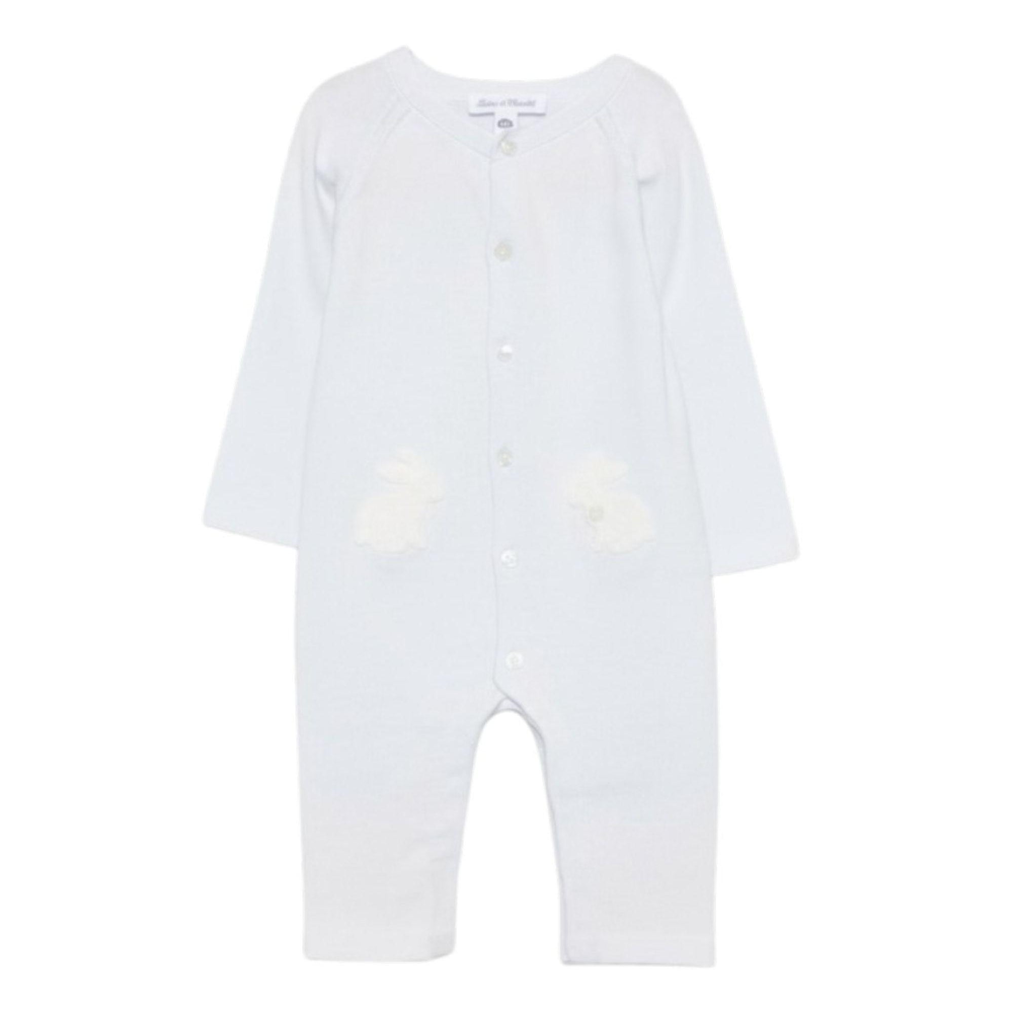 Tutina per neonato Tartine & Chocolat azzurro con applicazione coniglio CC32030 41 TArtine & Chocolat KIDS