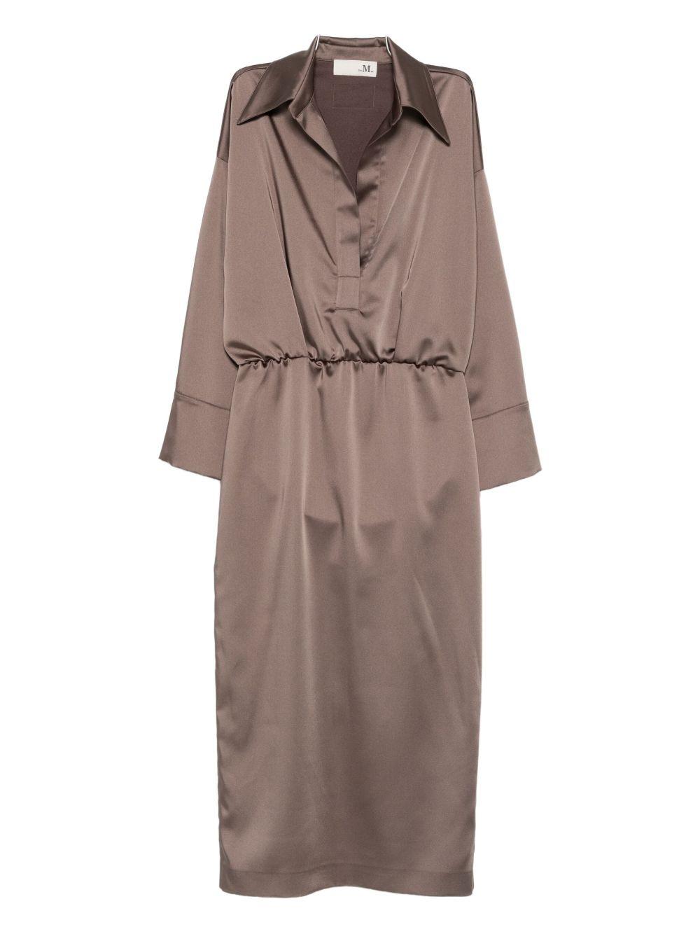 Abito Uriele per donna THE M marrone con colletto classico URIELE MOCHA THE M