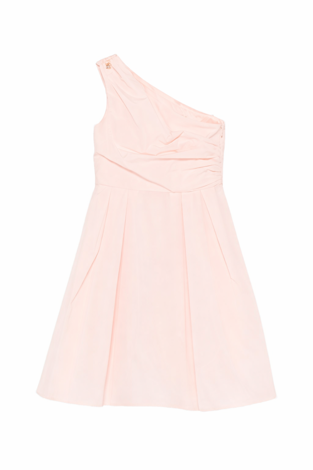 Abito monospalla per bambina Elisabetta Franchi La Mia Bambina rosa plissettato EFAB6740TV033 C036 ElISABETTA FRANCHI
