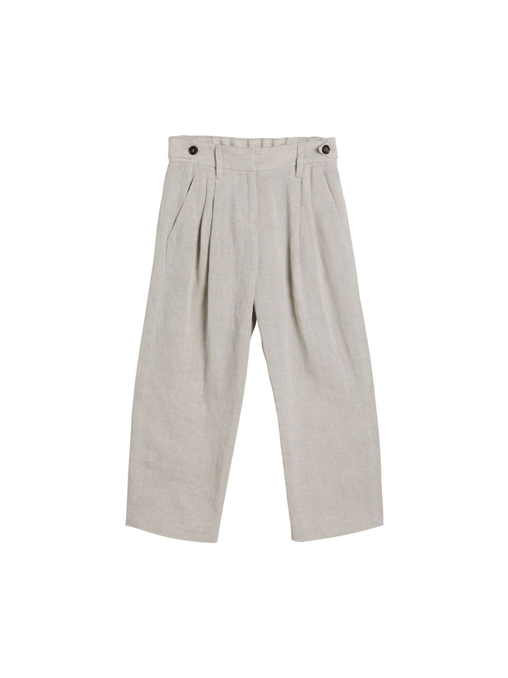 Pantaloni per bambino Brunello Cucinelli Kids beige con piega BH547S284 C169 BRUNELLO CUCINELLI KIDS