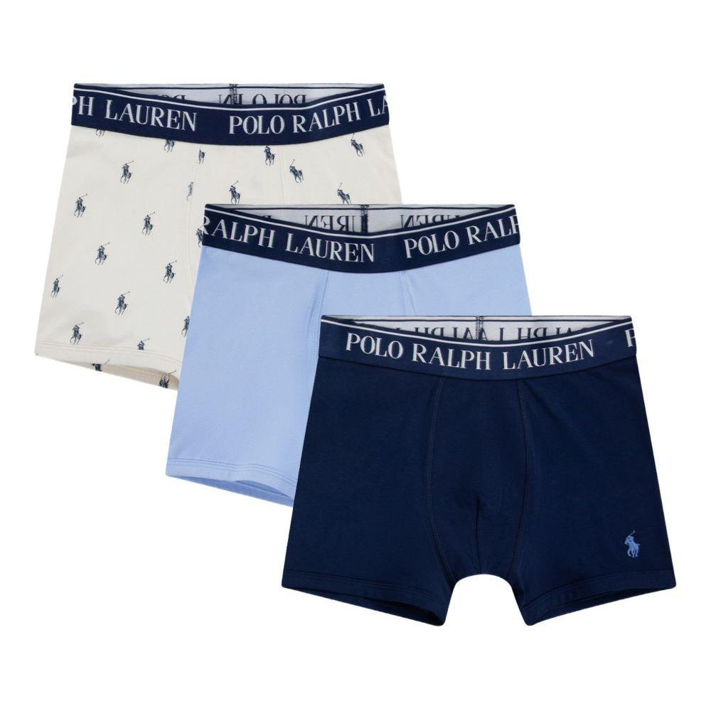 Boxer per bambino Polo Ralph Lauren Kids multicolore con stampa Polo Pony (3 pezzi) 9P5015 BK8 Ralph Lauren kids