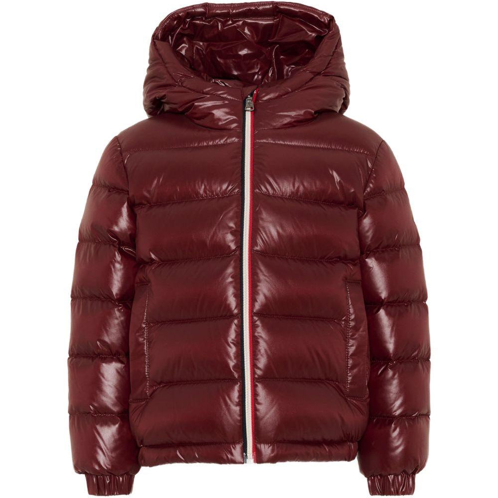 Giubbino per bambini Moncler Enfant bordeaux con design imbottito L29541A00035597Z8 464 MONCLER KIDS